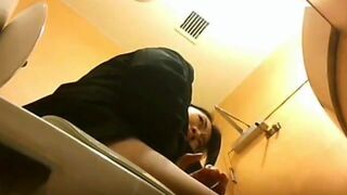 Japanese girl takes quick poop on public toilet, ScatKings.com Scat Porn 1 ScatKings.com Scat Porn